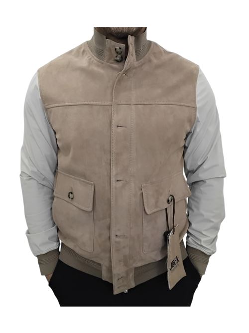 Giubbino Tribeca Mix Beige THE JACK LEATHERS | TRIBECA MIX.119